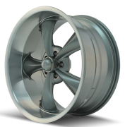 Ridler Type 695  18X9.5  5X120.65  ET6 Grey/Machined Lip