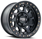 Dirty Life Enigma Race 9313 17X9.0 8X165.1 ET-12 Matte Black / Beadlock