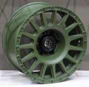 Powcan  5877 17X8.0 6X139.7 ET-15 Matte Green