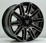 Black Wolf 905 16X8.0 6X130 ET+45 Black  Machined