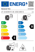 General 215/65R16 103/100S  Grabber AT3