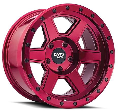 Dirty Life Compound 9315 17X9.0  5X127  ET-12 Crimson Candy Red
