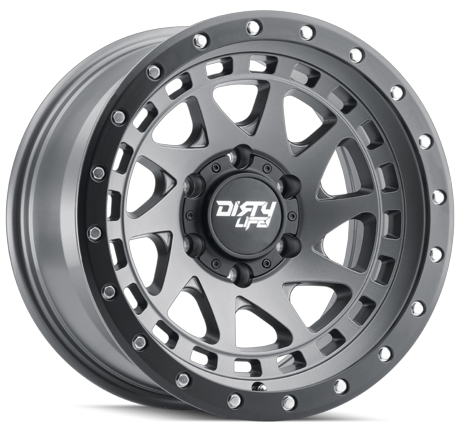 Dirty Life Enigma Pro 9311 17X9.0 5X139.7  ET-38  Satin Graphite/Black Lip
