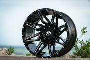 XF 218 20X12 6X139.7 ET-44 Gloss Black / Milled