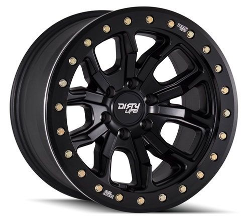 Dirty Life DT-1 9303 20X9.0  5X139.7  ET-12 Matte Black Beadlock
