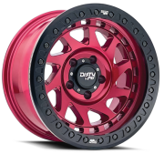 Dirty Life Enigma Race 9313 17X9.0 5X127  ET-38 Crimson Candy Red / Beadlock