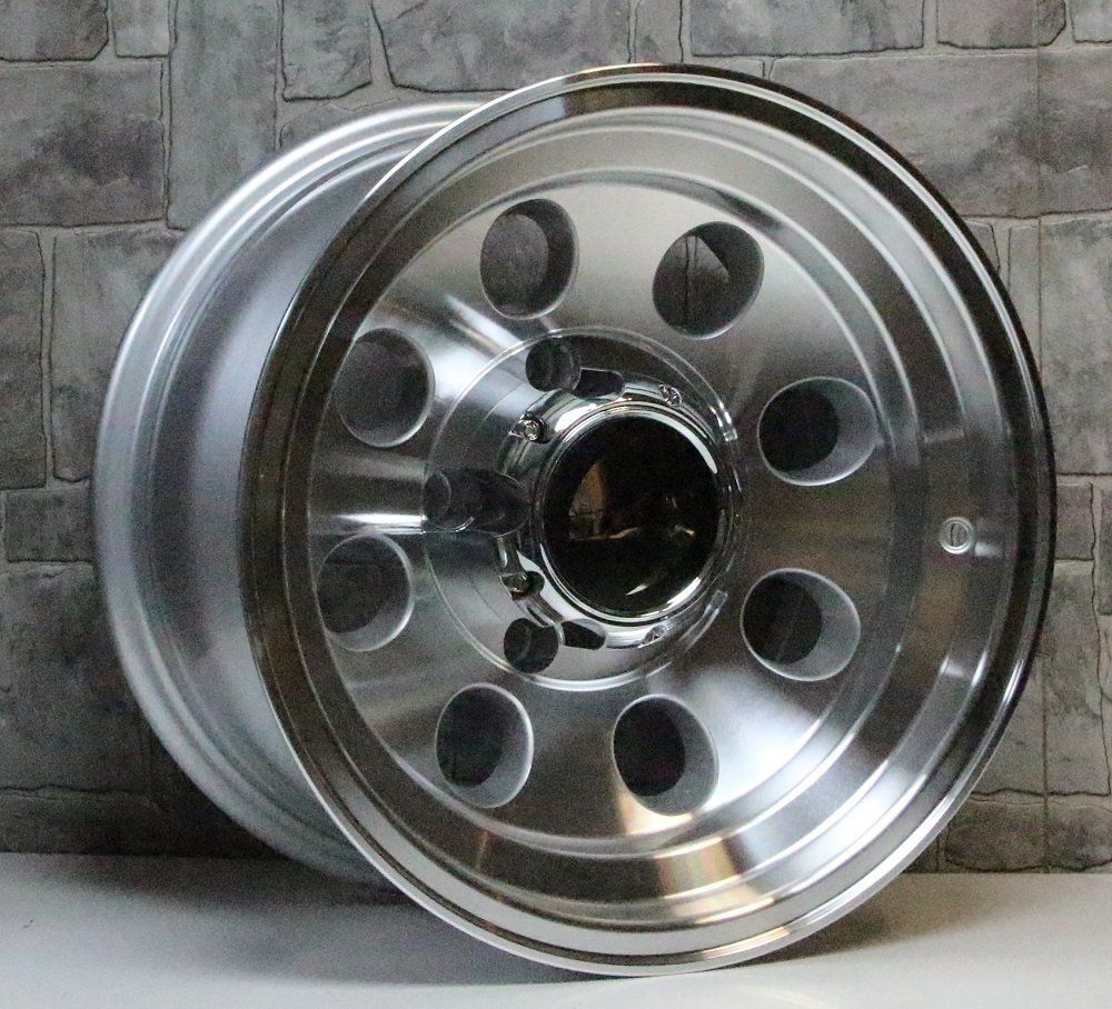 GT 147 15X8.0 5X139.7 ET-30 Silver Polished