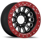 Lenso Max 16X9.0 6X139.7 ET0 Matte Black / Red Lıp