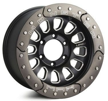 Lenso  Max 16X9.0 6X139.7 ET0 Matte Black / Grey Lıp