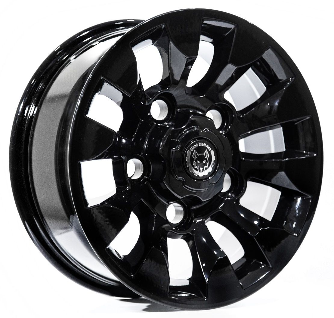 Black Wolf 669 16X7.0 5X165 ET+20 Gloss Black