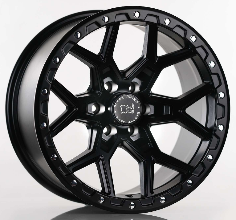 Black Wolf 1536 17X9.0 6X114.3 ET-12 Matte Black