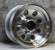 GT 147 15X8.0 5X114.3 ET-30 Silver Polished