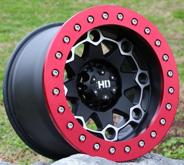 Megatork 3343  17X11 6X139.7 ET-25 Matte Black Beadlock