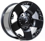 Black Wolf  5187 18X9.0 6X139.7 ET+15 Matte Black