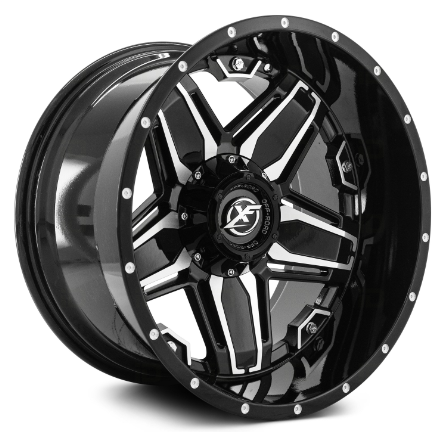XF 223 20X12 6X139.7 ET-44 Gloss Black / Milled
