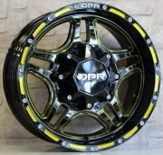 DPR 5133 17X8.5 6X139.7 ET0 Black Milling/ Gold Coating