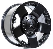 Black Wolf  5187 17X9.0 6X139.7 ET+15 Matt Black