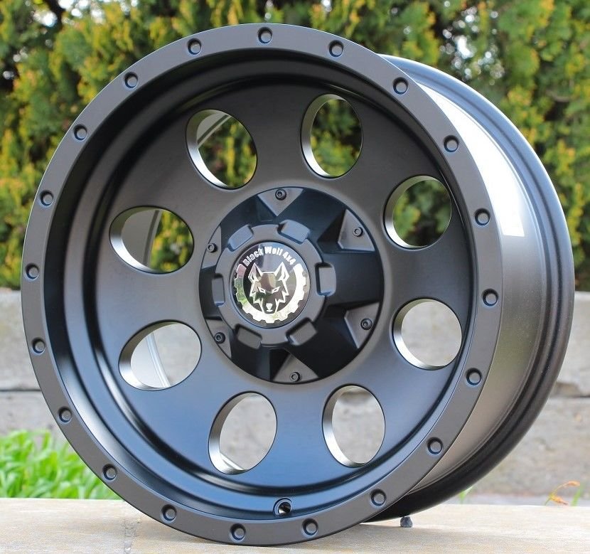 Black Wolf 644 16X8.0 6X139.7 ET-15 Matte Black