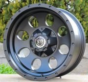 Black Wolf 644 16X8.0 6X139.7 ET-15 Matte Black
