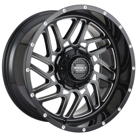 Impact 808 20X12 5X150  ET-44 Black / Milling