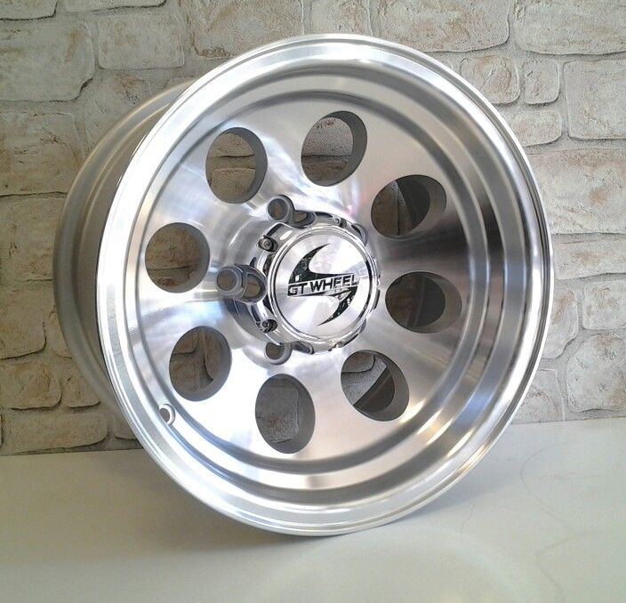 GT 171 15X8.0 5X139.7  ET-27 Silver Polished