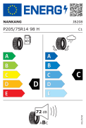 Nankang  205/75R14 98H N-605 WSW  Beyaz Yanak