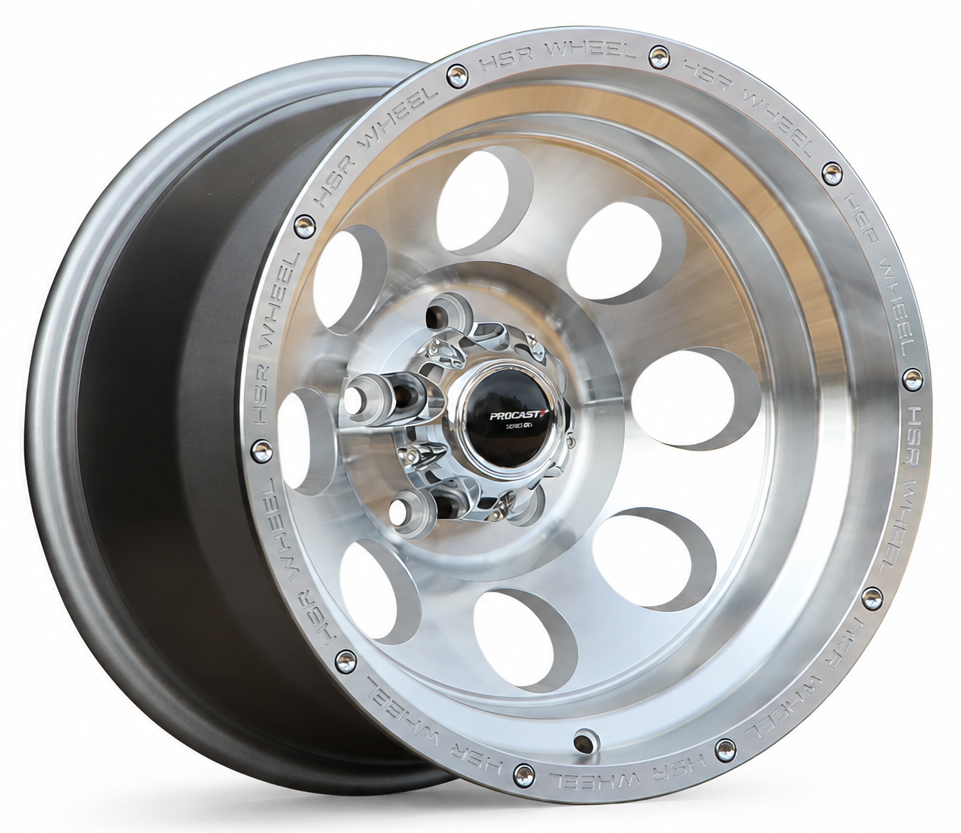 Procast 5312 15X10 5X114.3  ET-44 Silver Machined