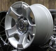 Black Wolf 1195 15X8.0 5X114.3 ET-10 Silver Polished