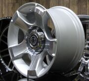 Black Wolf 1195 15X8.0 5X127 ET-10 Silver Polished