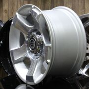 Black Wolf 1195 15X8.0 5X127 ET-10 Silver Polished