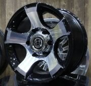 Black Wolf 1195 15X8.0 6X139.7 ET-10 Black Polished