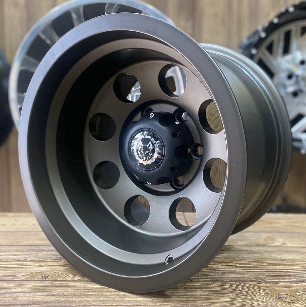 Black Wolf 157 15X10 6X139.7 ET-44 Matte Bronze
