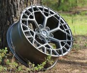 Black Wolf 5672 20X9.0 6X139.7 ET+15 Matte Grey
