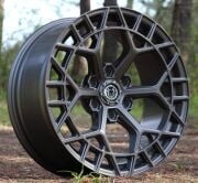 Black Wolf 5672 20X9.0 6X139.7 ET+15 Matte Grey
