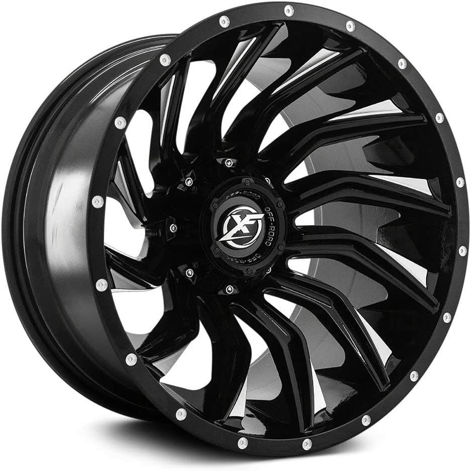 XF 224 20X12 6X139.7 ET-44 Gloss Black / Milling Grey
