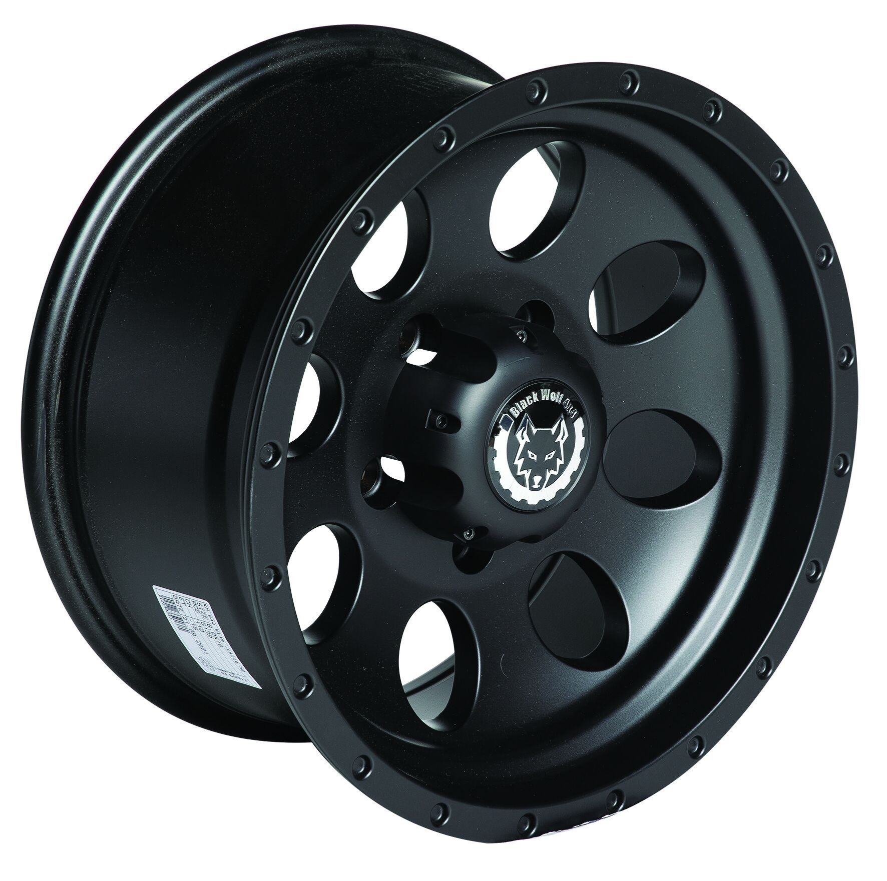 Black Wolf 644 16X8.0 5X139.7 ET-15  Matte Black