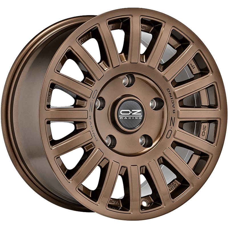 O.Z. Rally Raid 17X8.0 5X120 ET 0 Gloss Bronze + Black Lettering
