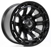 Black Wolf  744 17X9.0  6X114.3  ET+5 Matte Black