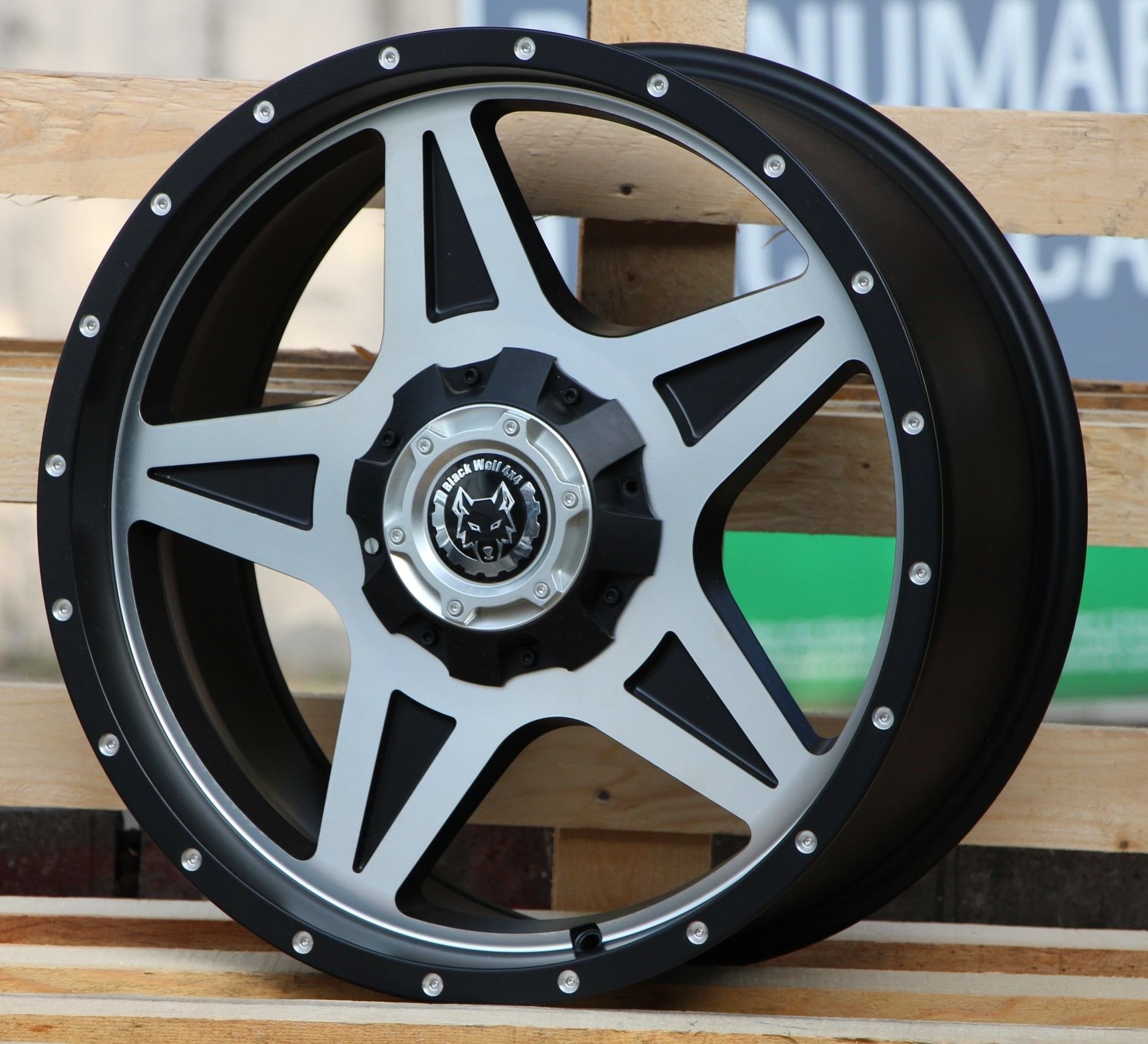 Black Wolf  20X9.0 6X139.7 ET0 Matte Black